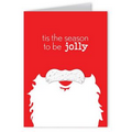 Seed Paper Shape Holiday Greeting Card - Santa Mustache